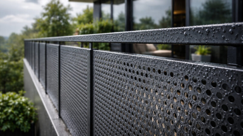 Pot panourile metalice traforate să protejeze împotriva intemperiilor?