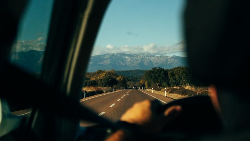 Photo long car journey