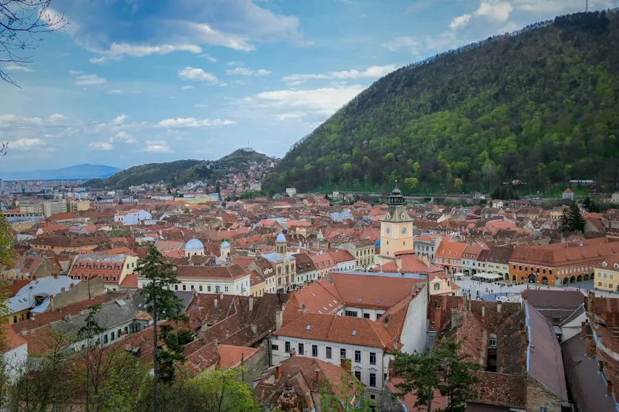 Romania travel destinations map